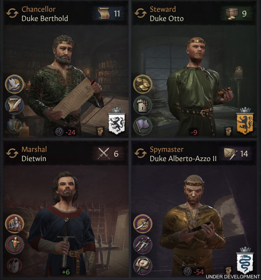 Conseil, vassaux et épouse | Crusader Kings 3 (JDD&nbsp;#6)