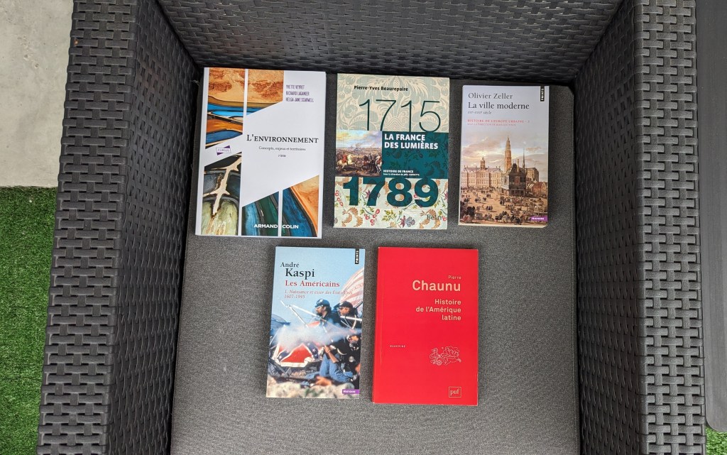 Photos de livres sur l'époque moderne