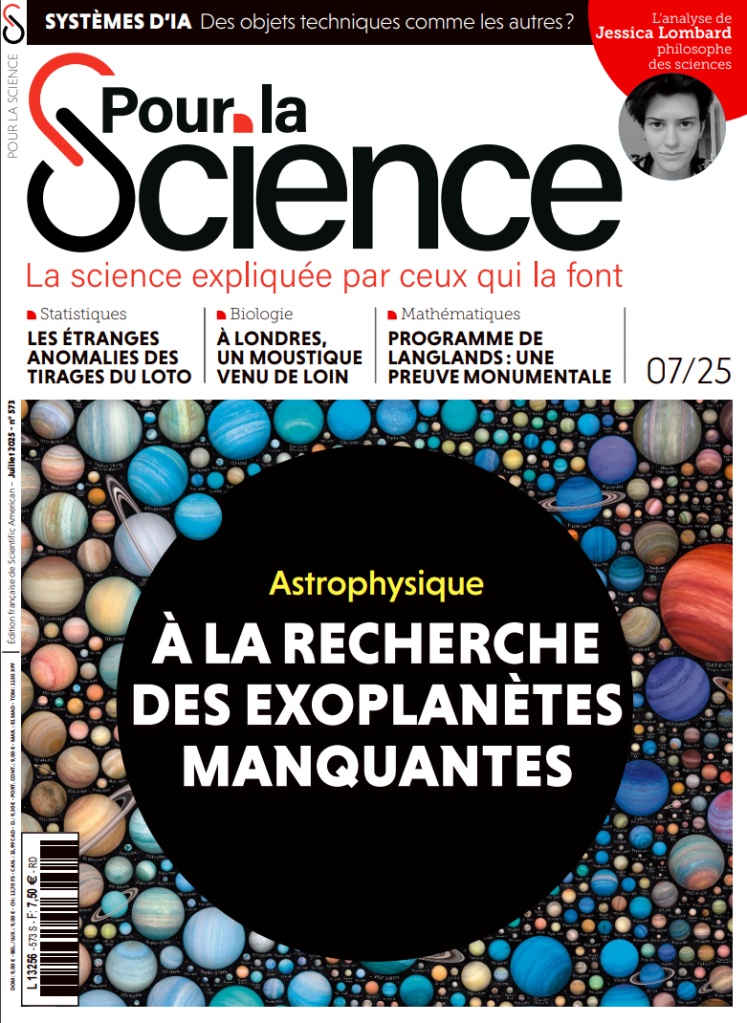 Presse – Pour la Science : Astrophysique et exoplanètes (juillet&nbsp;2025)