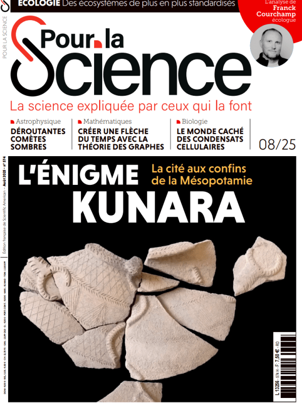 Presse – Pour la Science : Archéologie dans une cité antique, comètes et espèces invasives (août&nbsp;2025)