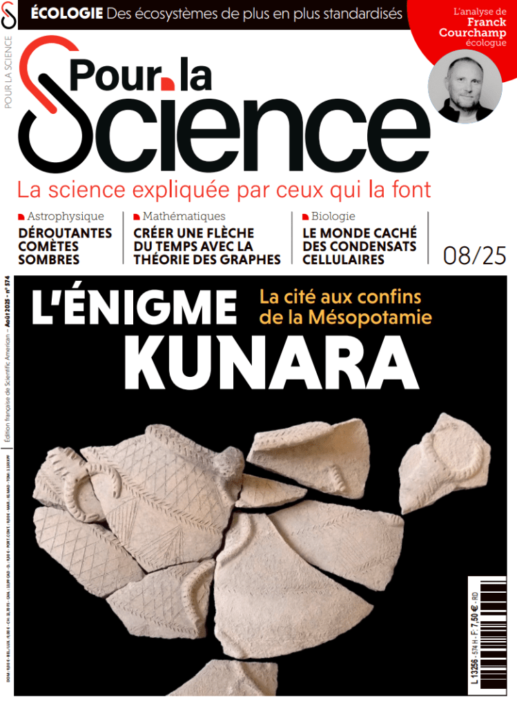 Presse – Pour la Science : Archéologie dans une cité antique, comètes et espèces invasives (août&nbsp;2025)